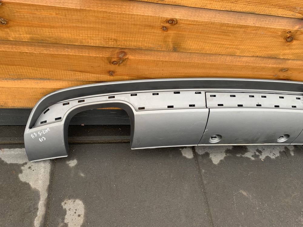 Audi A3 8V3 S-LINE spoiler dokładka dyfuzor tylnego zderzaka