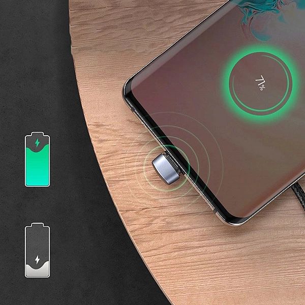 Ugreen nylonowy kątowy kabel przewód USB - USB Typ C 1 m 3 A 18 W Quic