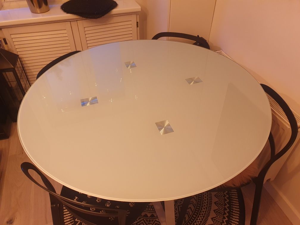 Stół szklany okrągły