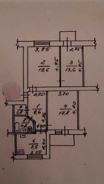 Продам 3 к.кв, провулок Руставелі, 3/5, сталінка, 76м.кв