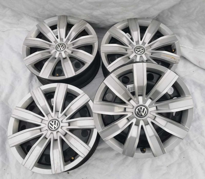4x felga stalowa 6,5Jx17 VW Audi Skoda 5x112 ET38 plus kołpaki