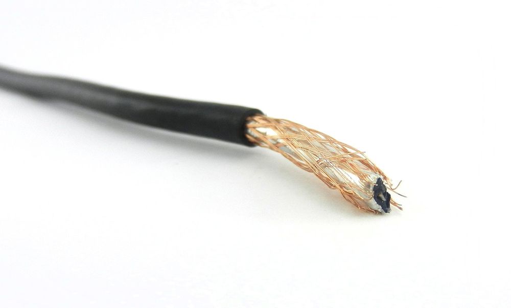 Кабель RG-58U Dialan RG58U CCA (черний) 0.8мм моно жила Бухта 100м