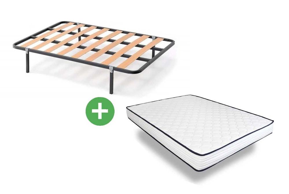 ESTAMOS A LIQUIDAR!! BASE DE CAMA + COLCHÃO + PORTES GRÁTIS POR 174€