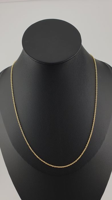 Łańcuszek srebrny pr.925 pozłacany ankier 45cm