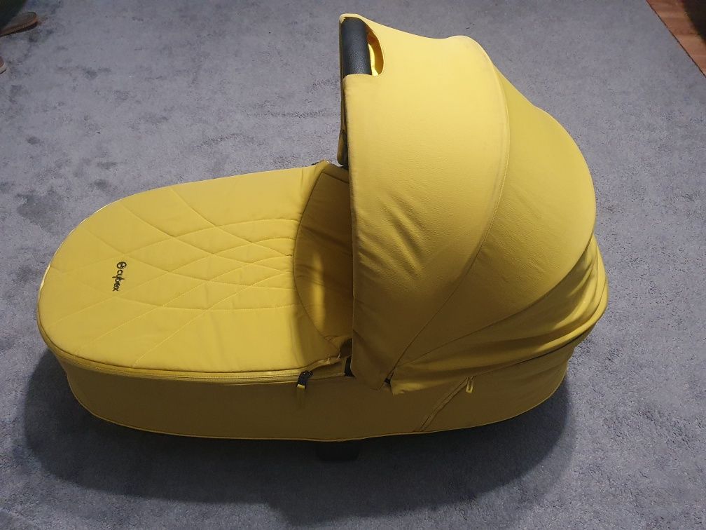 Gondola Cybex Priam 2.0 + Materacyk * Unikalny kolor Mustard Yellow **