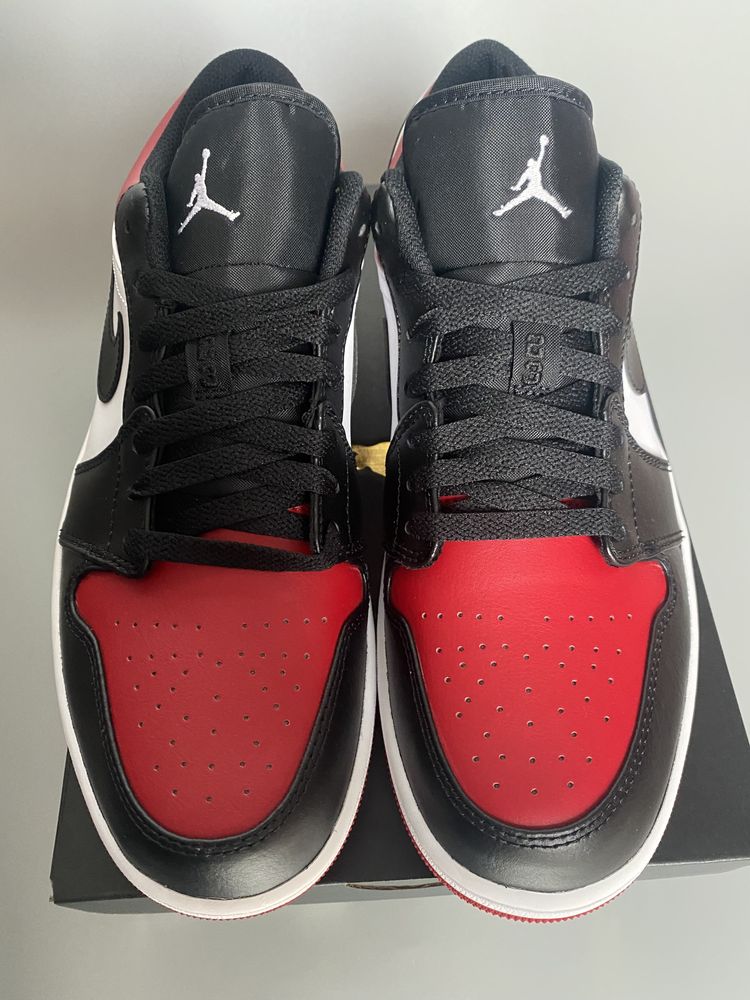 Jordan 1 Low Bred Toe 44