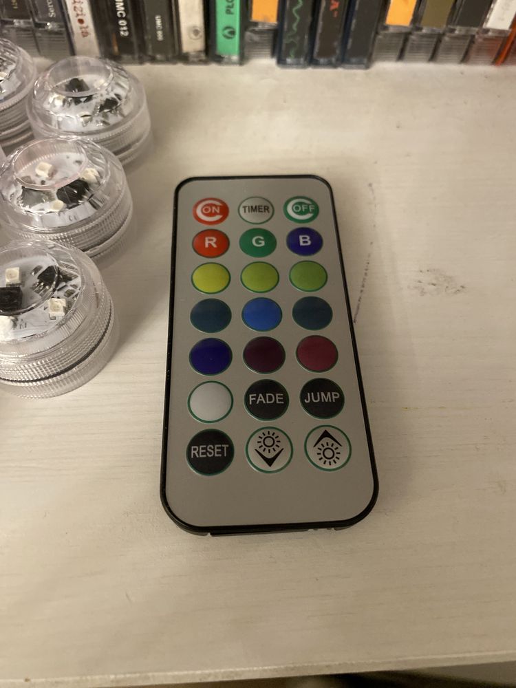 Lampki led z pilotem. Podswietlenie figurek