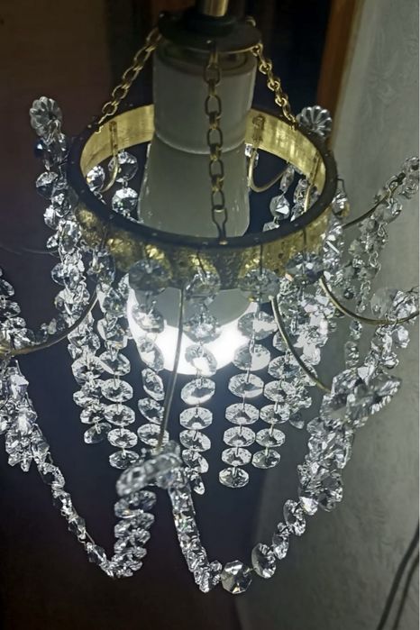 1960р. Preciosa Jablonec Чехія кришталь світильник бра настіний