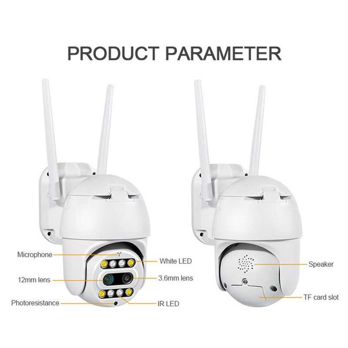 Хит! Уличная поворотная Wi-Fi ip камера видеонаблюдения 1080p 10Х ZOOM