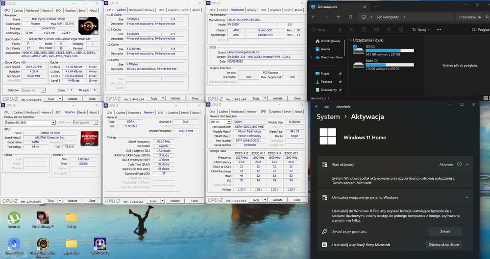 Laptop Gamingowy Asus TUF Gaming FX505DY