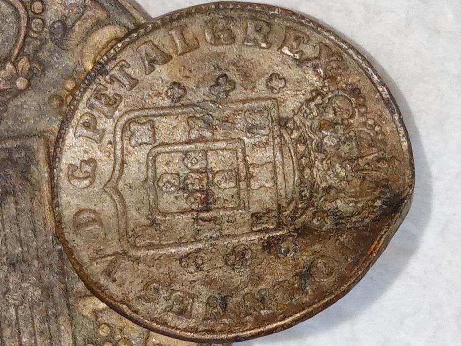 Moedas antigas de colecao