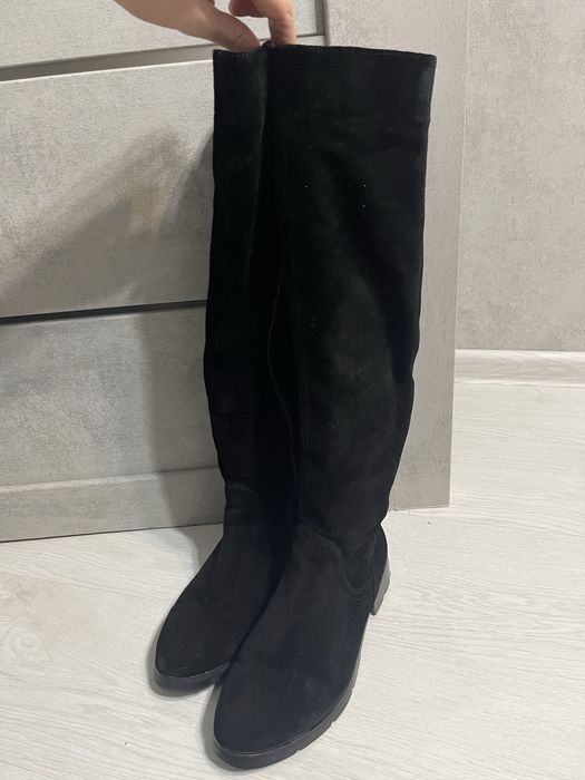 Жіночі замшеві сапожки осінній 39 розмір , зимові жіночі сапочки