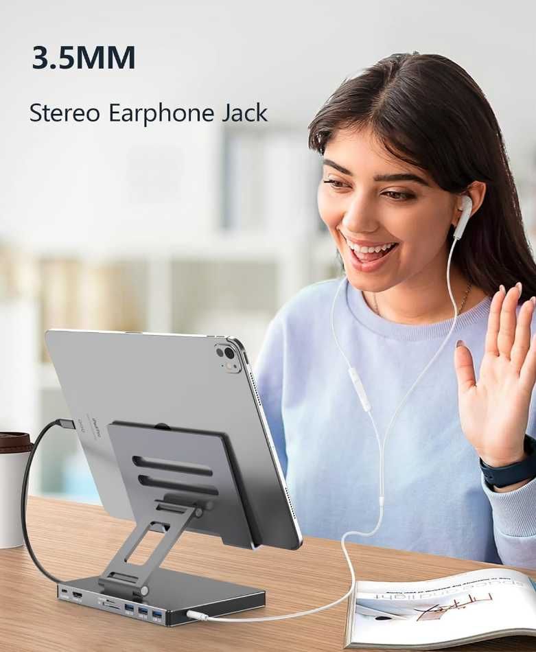 Stacja dokująca HUB Stand 4K 60Hz HDMI, PD, SD/TF, 3 USB 3.0