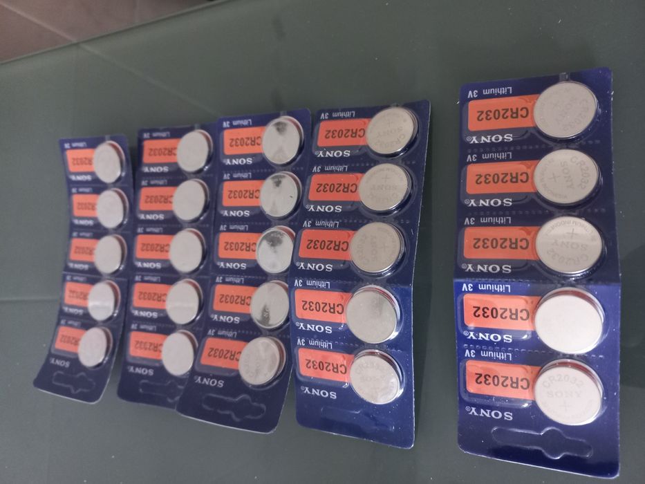Pilhas cr 2032 sony