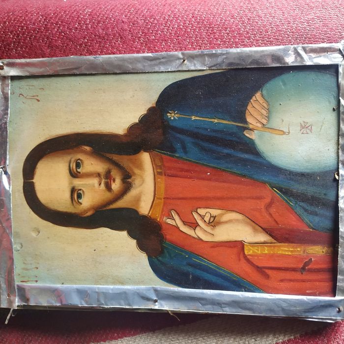 Старинная икона Спас