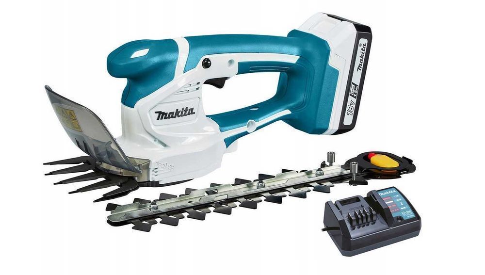 MAKITA Nożyce elektryczne akumulatorowe DO ŻYWOPŁOTU TRAWY Zestaw