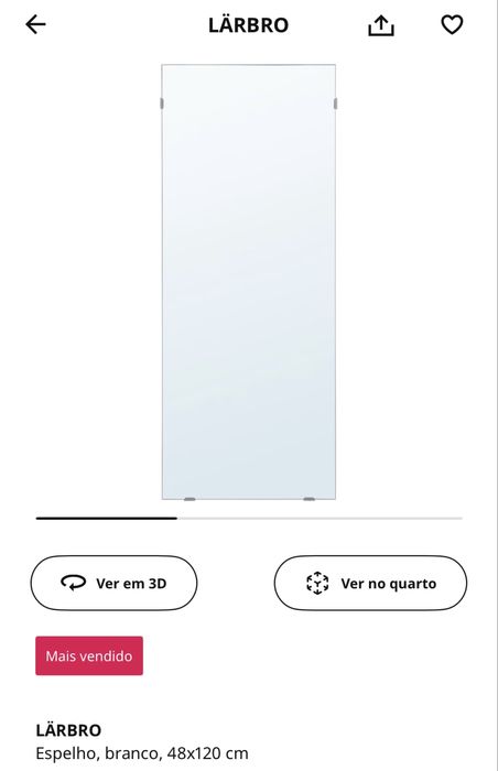 Vendo espelho 48x120