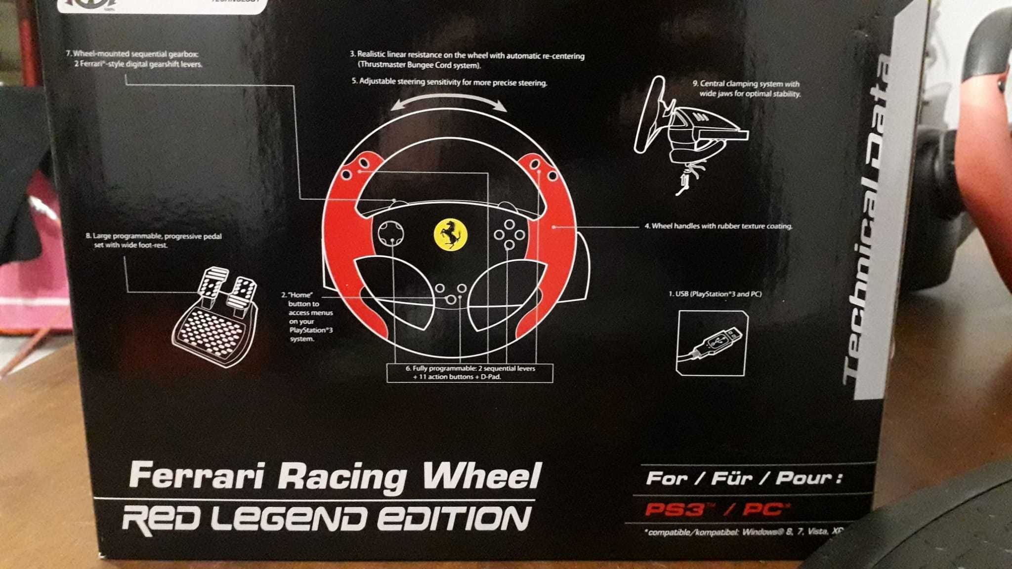 Volante PC/PS3 Thrustmaster Ferrari Racing Wheel Red Legend Edition