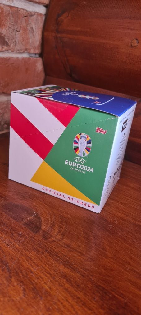 Naklejki, sticker x100 piłkarskie Topps Atax EURO 2024 Germany -nowe!