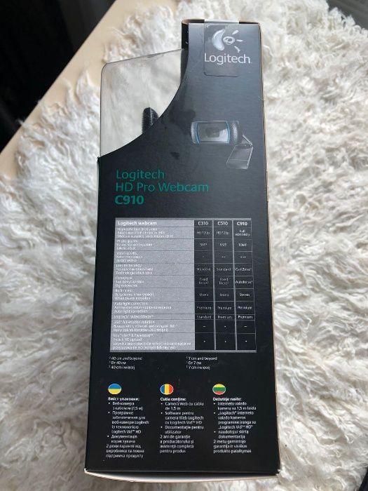 Веб камера Logitech HD Pro Webcam C910