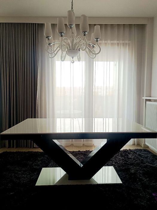 Stół do jadalni rozkładany połysk