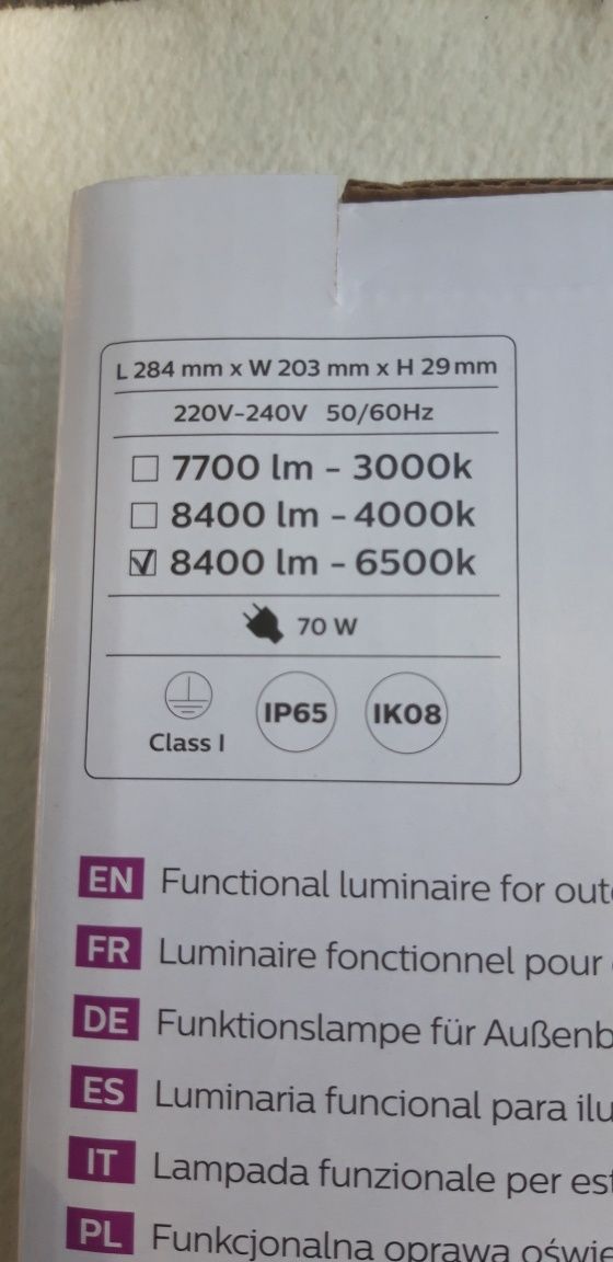 Naswietlacz Led Philips 70W 230V Halogen