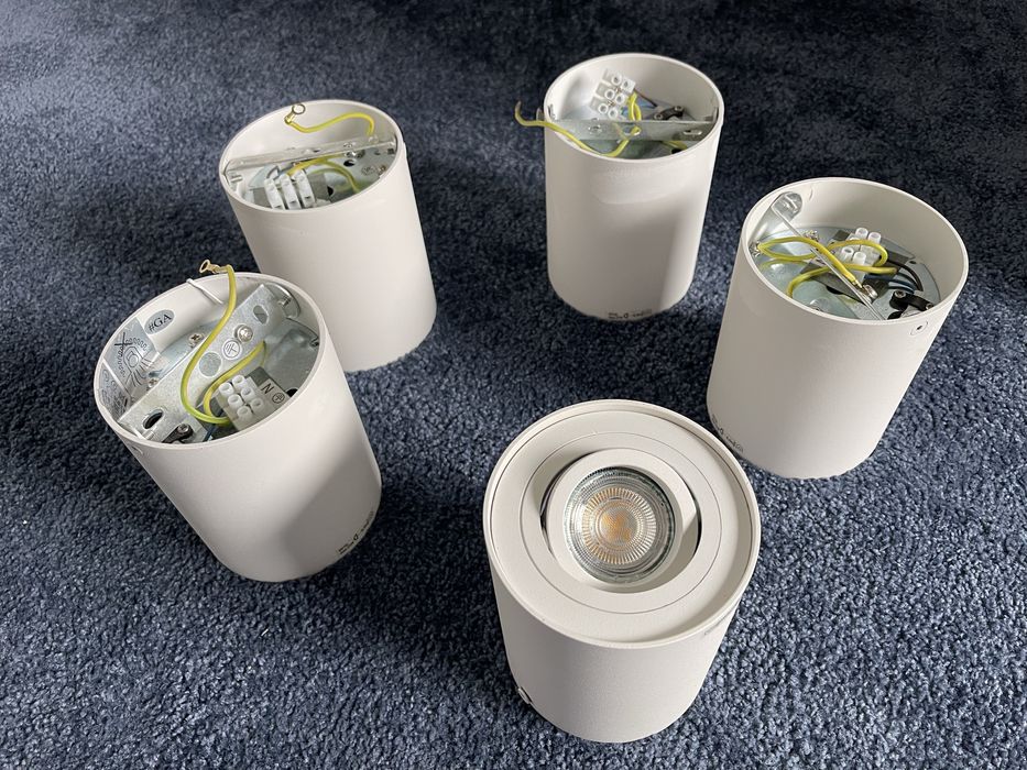 Oprawa Natynkowa Halogenowa GU10 TUBA LED RUCHOMA Walec Spot Sufitowa