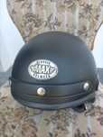 Kask Motocyklowy HELMETS Retro Orzeszek Czarny.