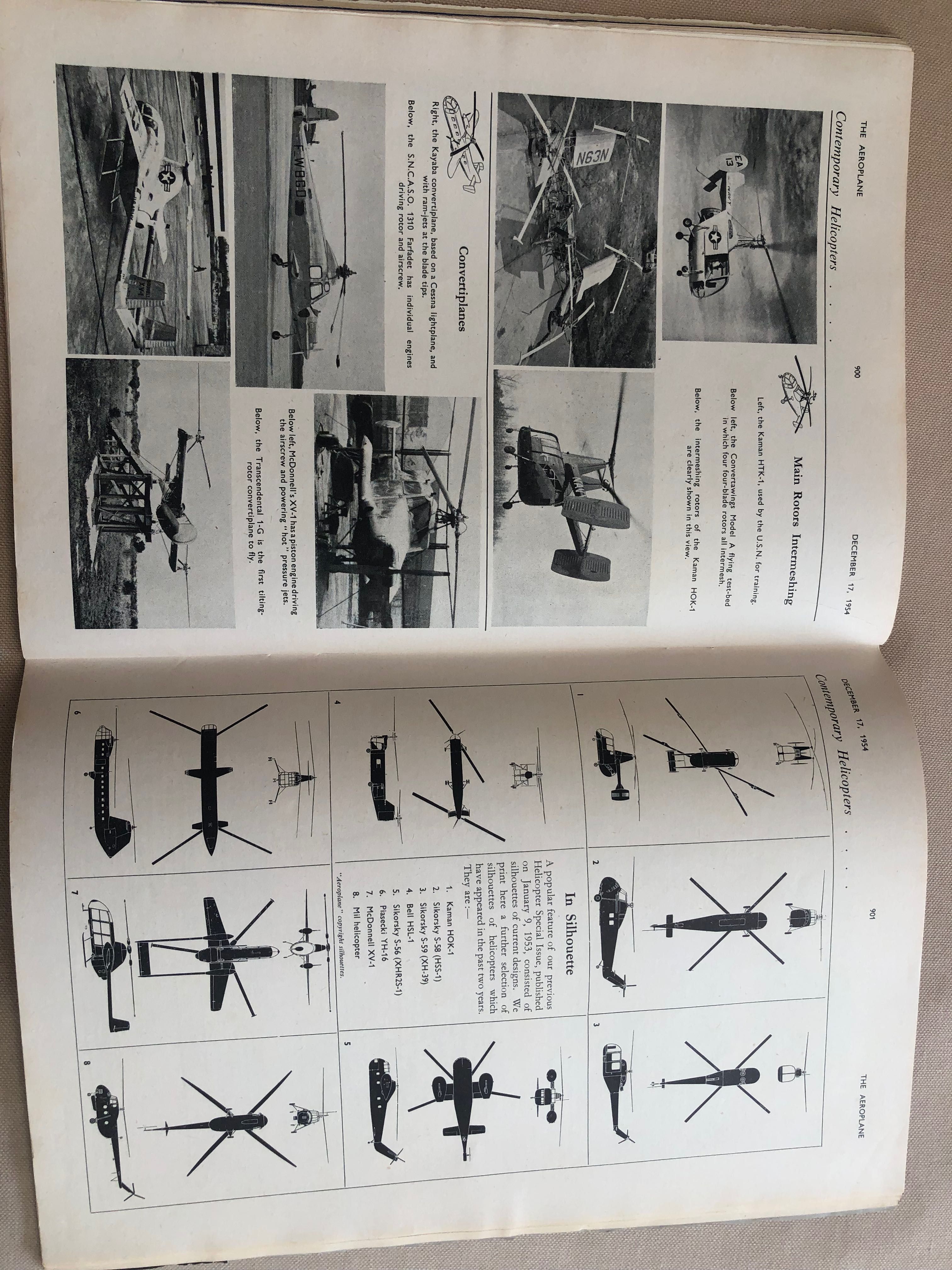 Helicopter development review magazine Dez 1954