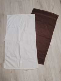 Ręczniki brązowy i biały bawełna
