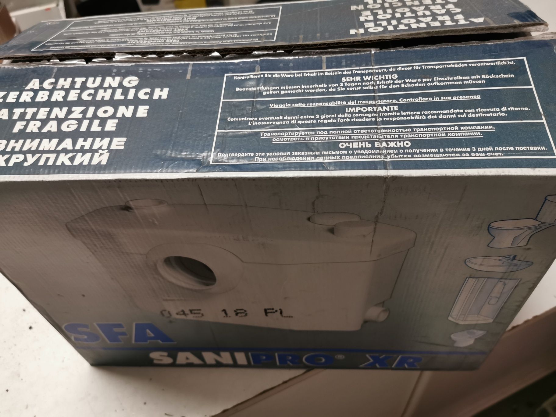 Pompa z rozdrabniaczem SFA SaniPro XR