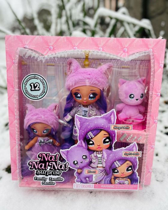 Игровой набор с куклами Na Na Na - Семья Китти Лаванды Оригинал (57596