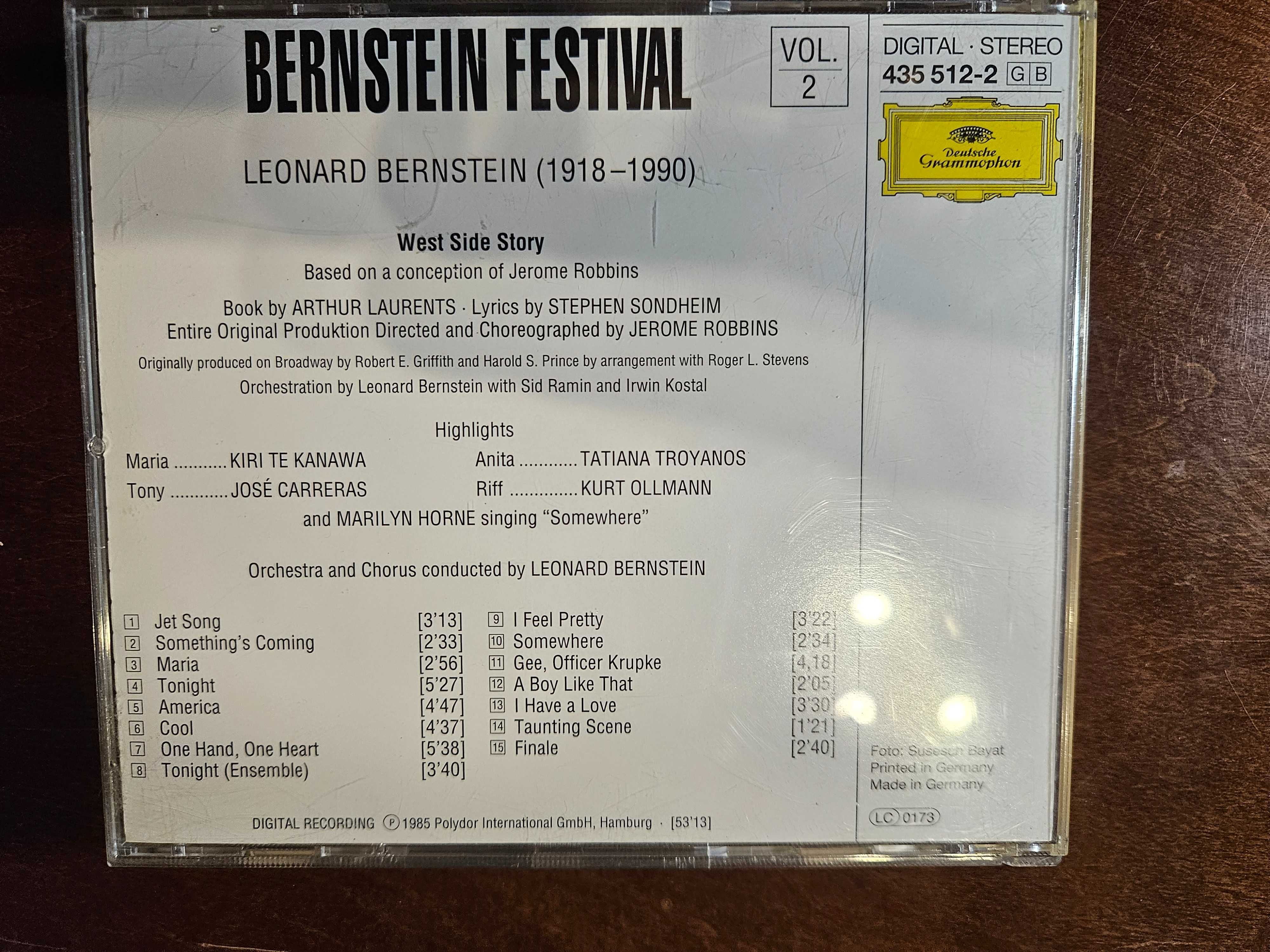 CD Leonard Bernstein – Bernstein Festival vol. 1-5 pięć szt. CD