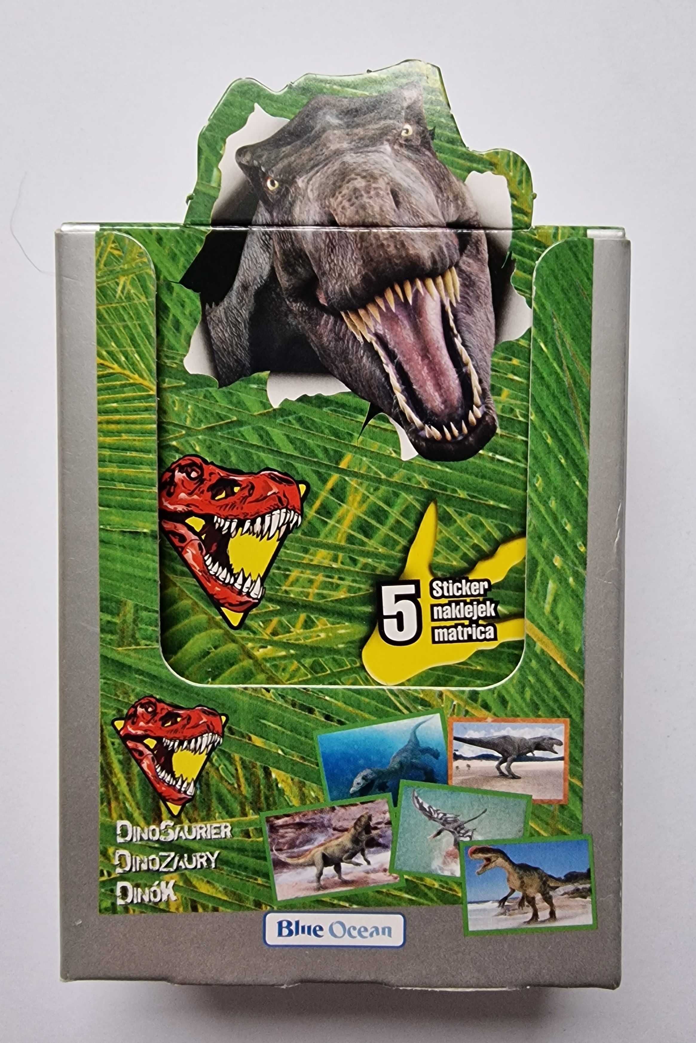 HIT Jurassic DINOZAURY Blister + BOX  160 naklejek/30 saszetek