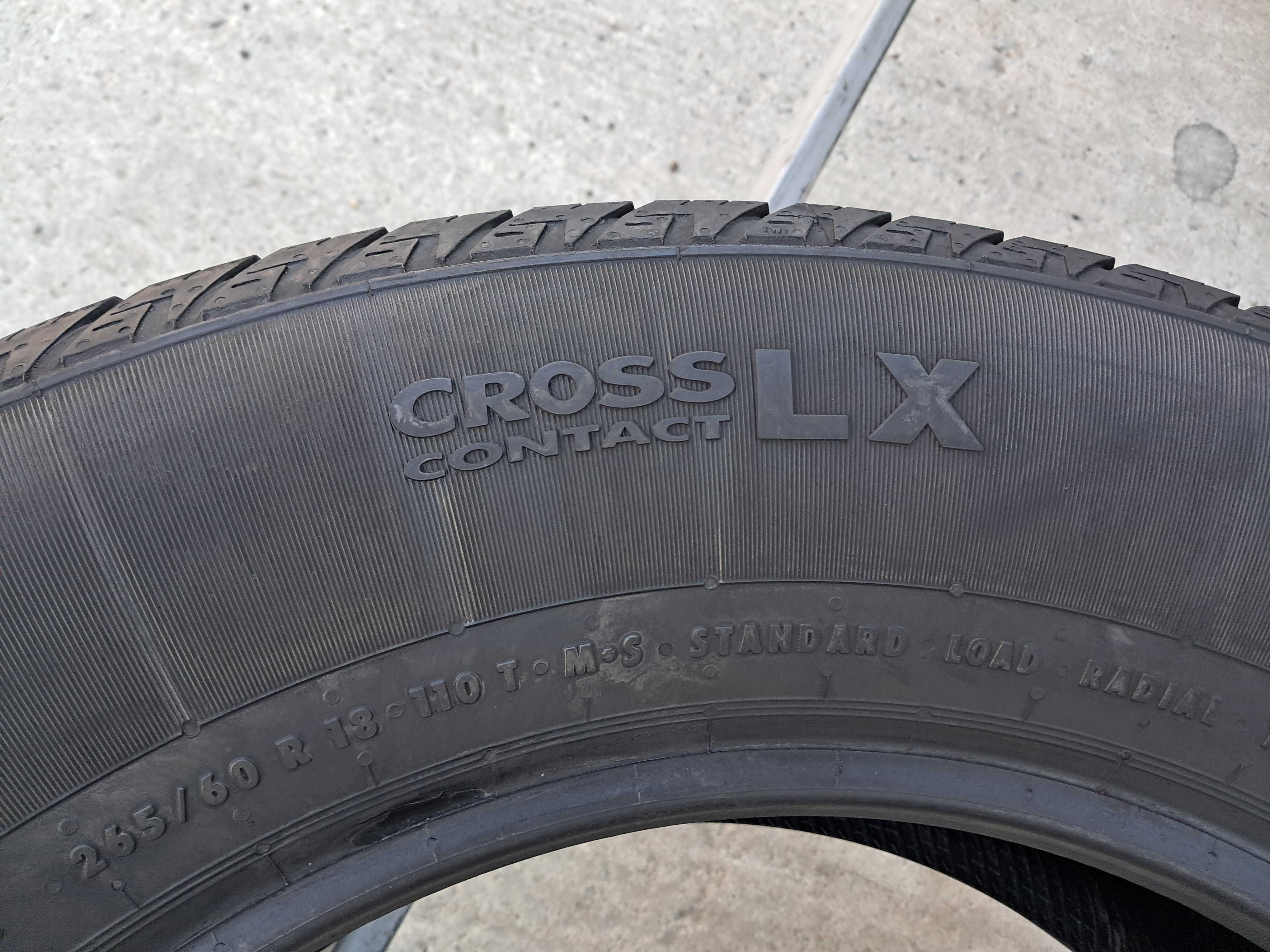 Резина літо НОВА Continental 265/60 R18 Cross Contact LX