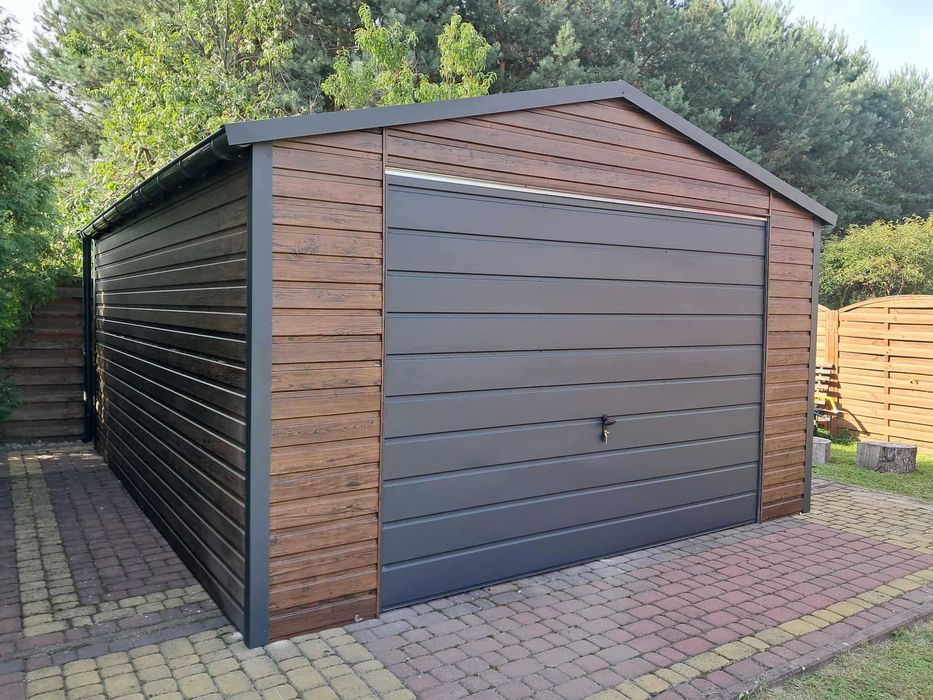 Garaż blaszany 4x5. WZMOCNIONY PROFILAMI. Producent. Cała Polska