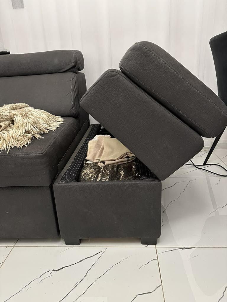 Sofa narożna - super stan. Schowki, funkcja spania