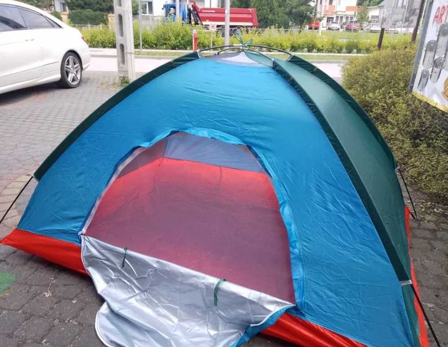 NAMIOT 3 OSOBOWY wędkarski turystyczny 2x1,5m szybko rozkładany