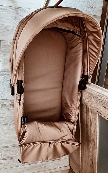 Wózek 3w1, gondola, spacerówka, nosidełko - złoty bardzo dobry stan