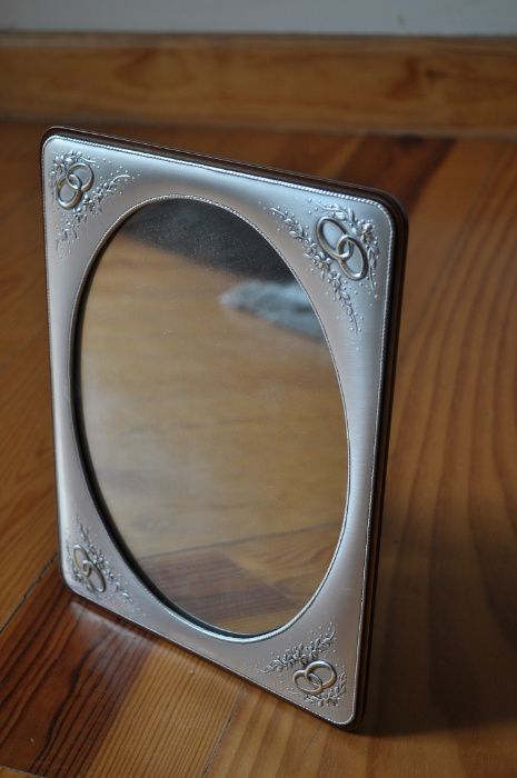 Moldura/espelho banhado em prata