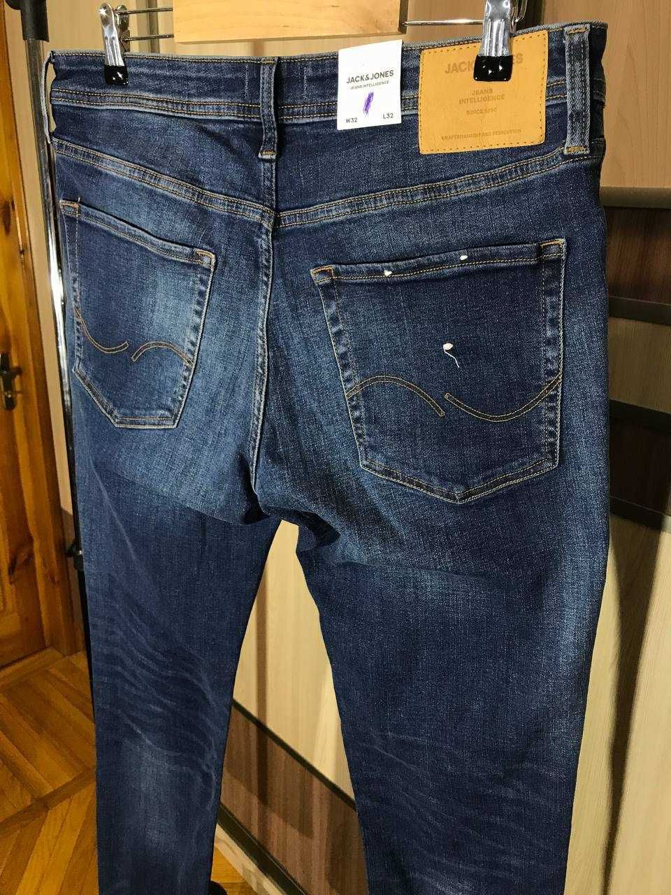 Мужские джинсы штаны Jack&Jones Slim/Straight Size 32/32 оригинал