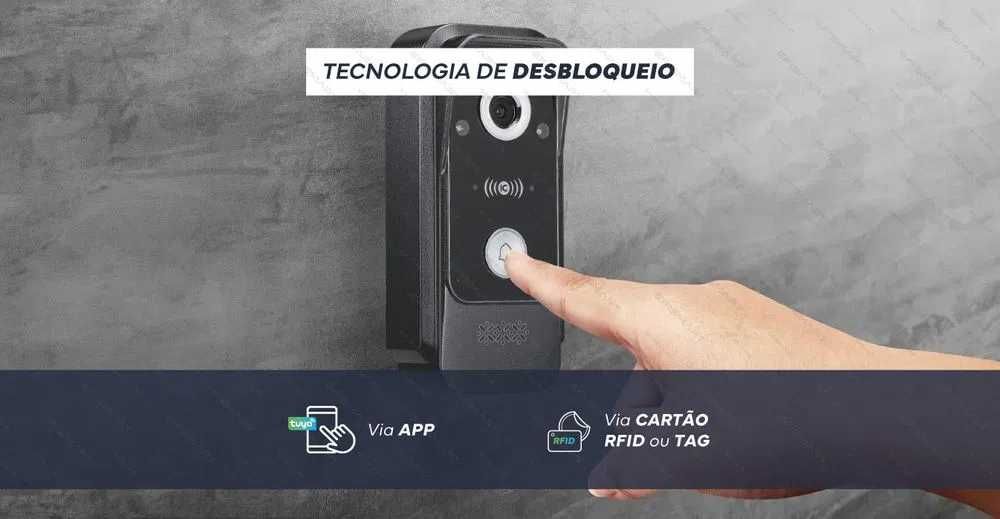 Vídeo Porteiro KIT Monitor 7'' e Posto Externo 2MP POE