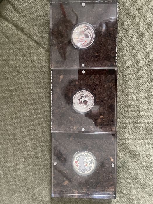 Moedas Proof mitologia e Herois coleccao completa