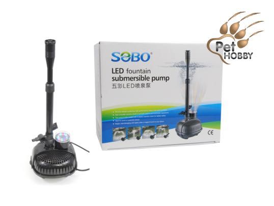 SOBO WP-28E pompa fontannowa 1200l/h, ring LED RGB, akwaria hodowlane