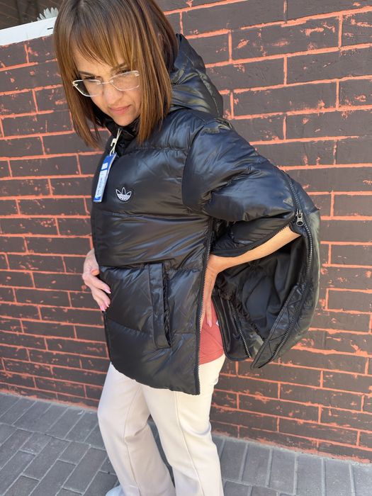 Зимова куртка пуховик пух перо оригінал Adidas xxs, xs, s, m