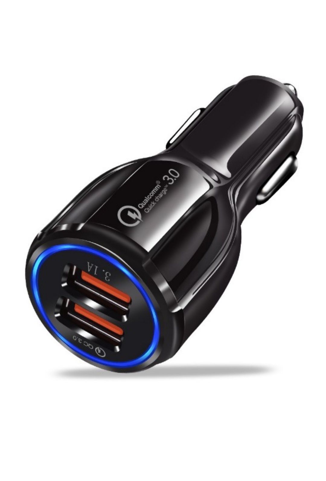 Швидка Авто зарядка в прикурювач Smart Fast QC 3.0 2х USB 6A