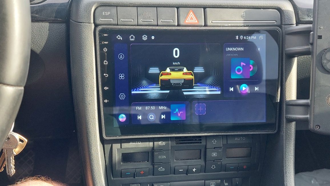 Radio nawigacja android auto 2 din 9cali 8 rdzeni Carplay Audi a4 b7