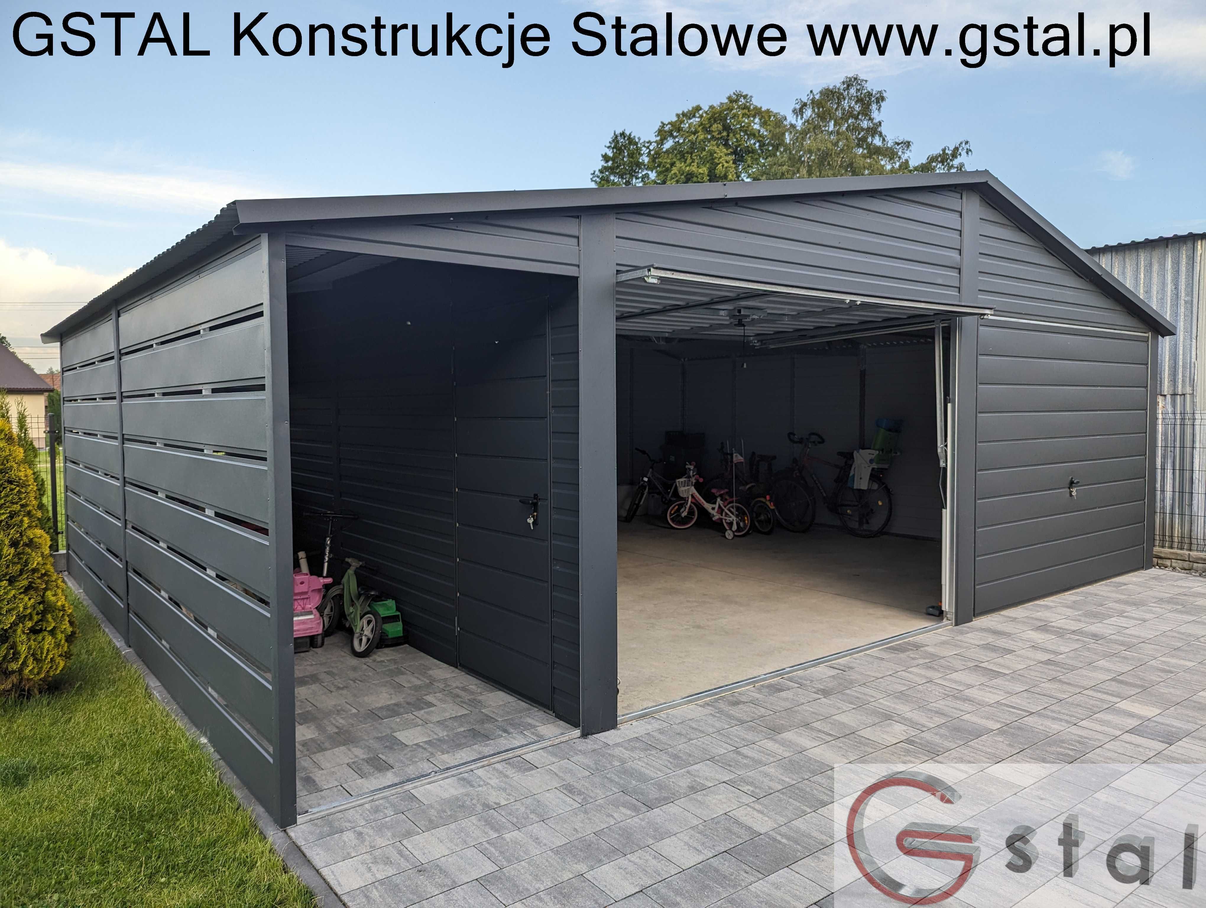garaż domek na wymiar producent 6x6 3x5 4x6 9x6 6x5 profil ocynkowany