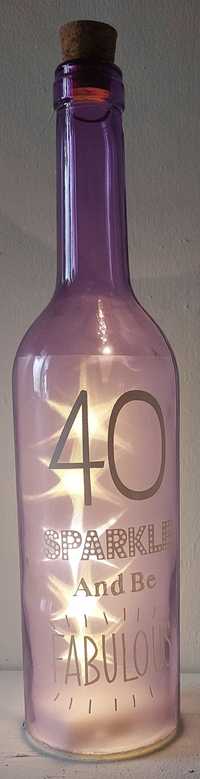 Lampka butelka prezent na 40 urodziny