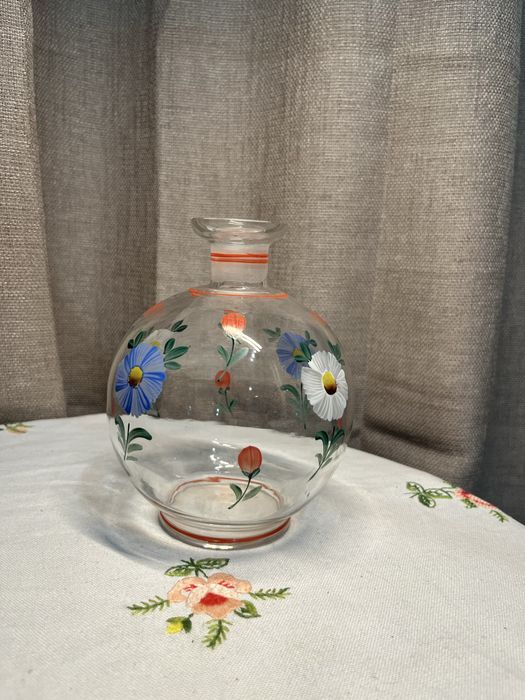 Karafka/Wazon Szklany Ręcznie Malowany #14